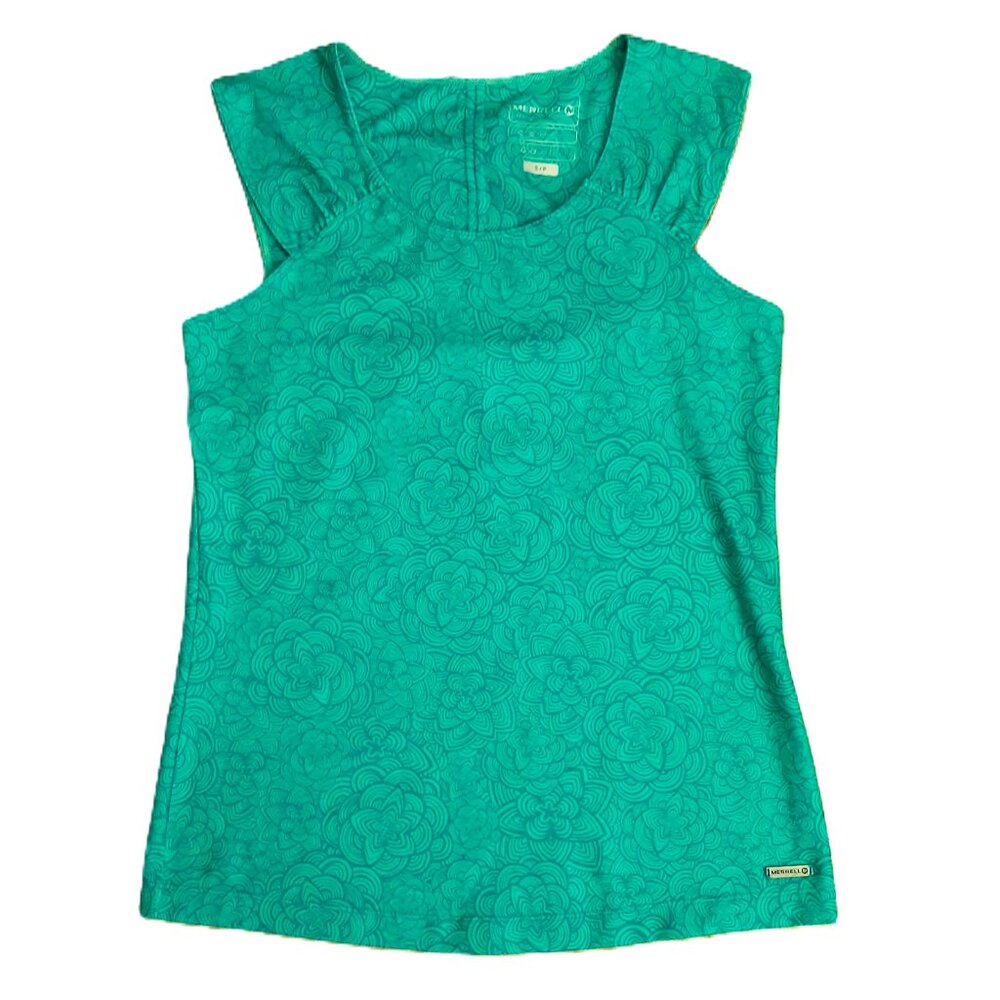 Merrell Athletic Top Floral Vented Ruching